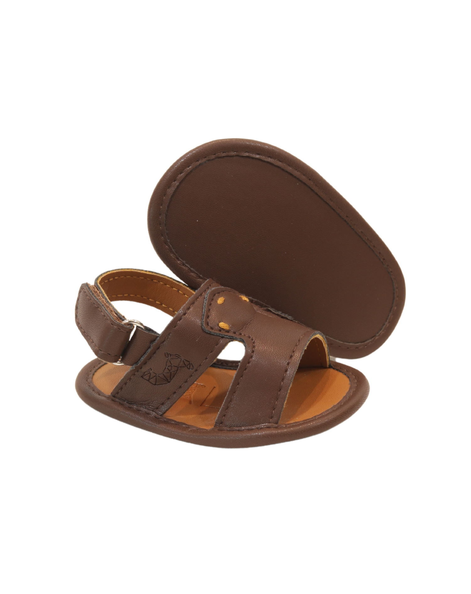 Model 1 Brown Newborn Soft Sandal
