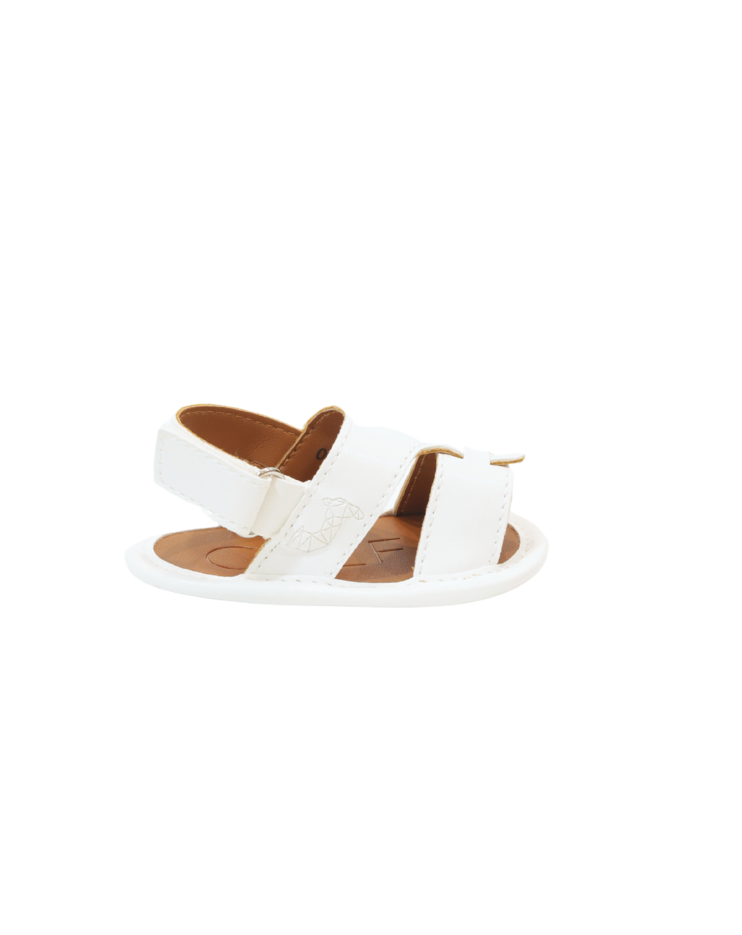 Calf 23 White Newborn Soft Sandal