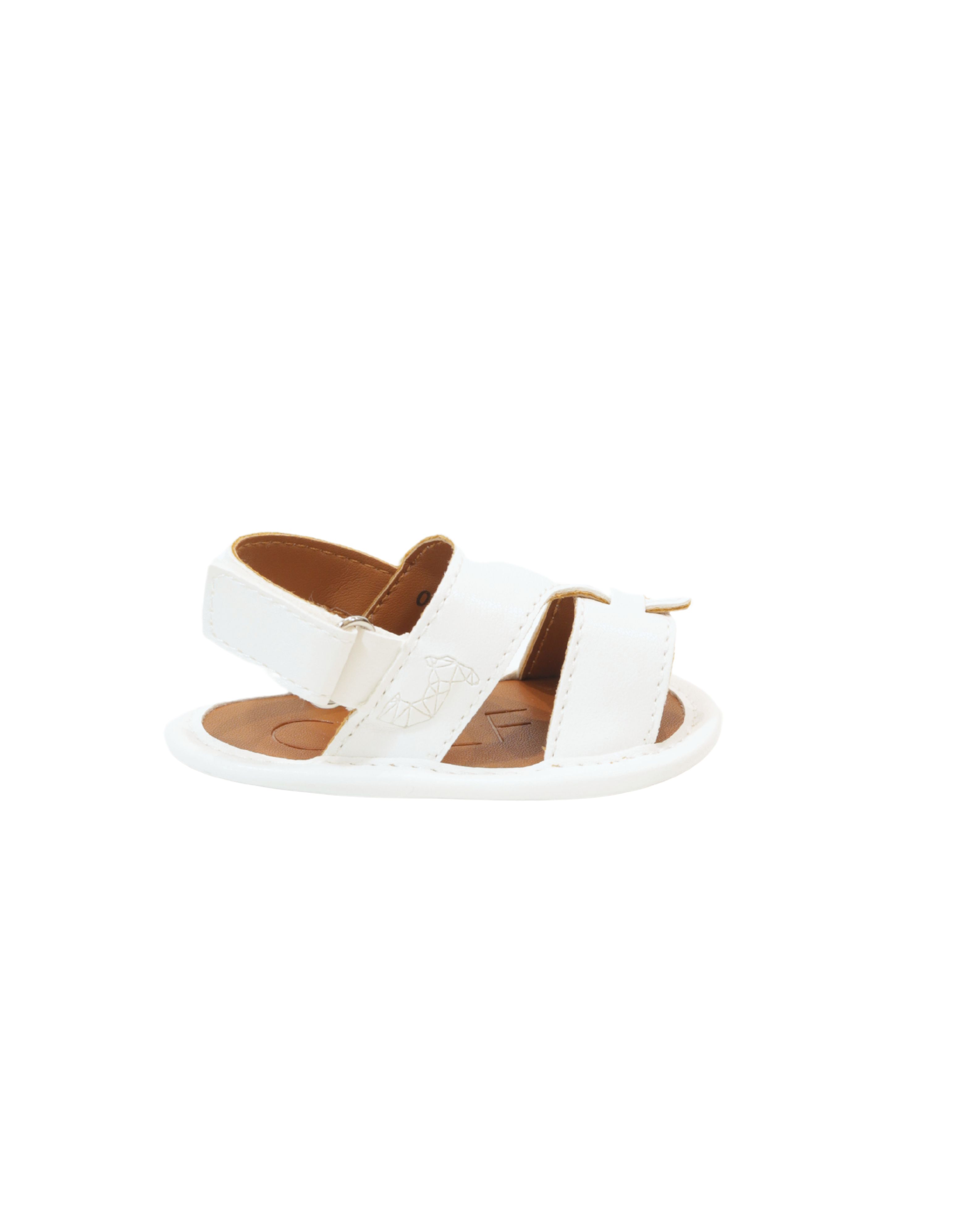 Calf 23 White Newborn Soft Sandal