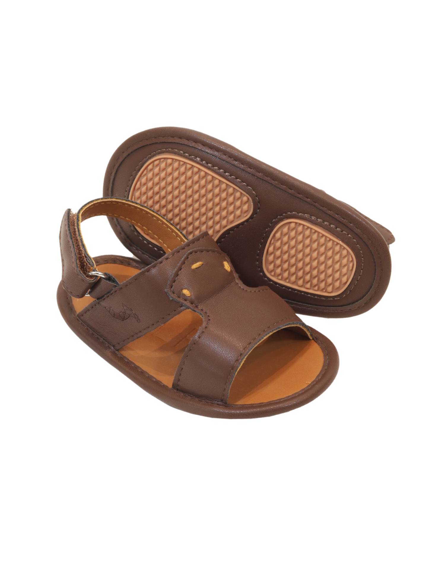 Model 1 Brown Newborn Soft Sandal