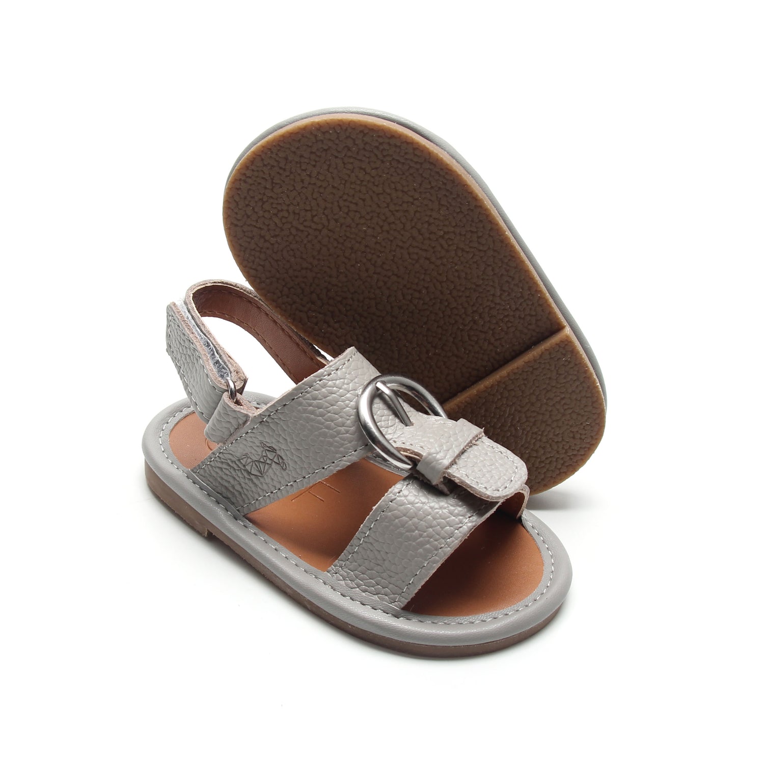 Classic Grey Newborn Soft Sandal