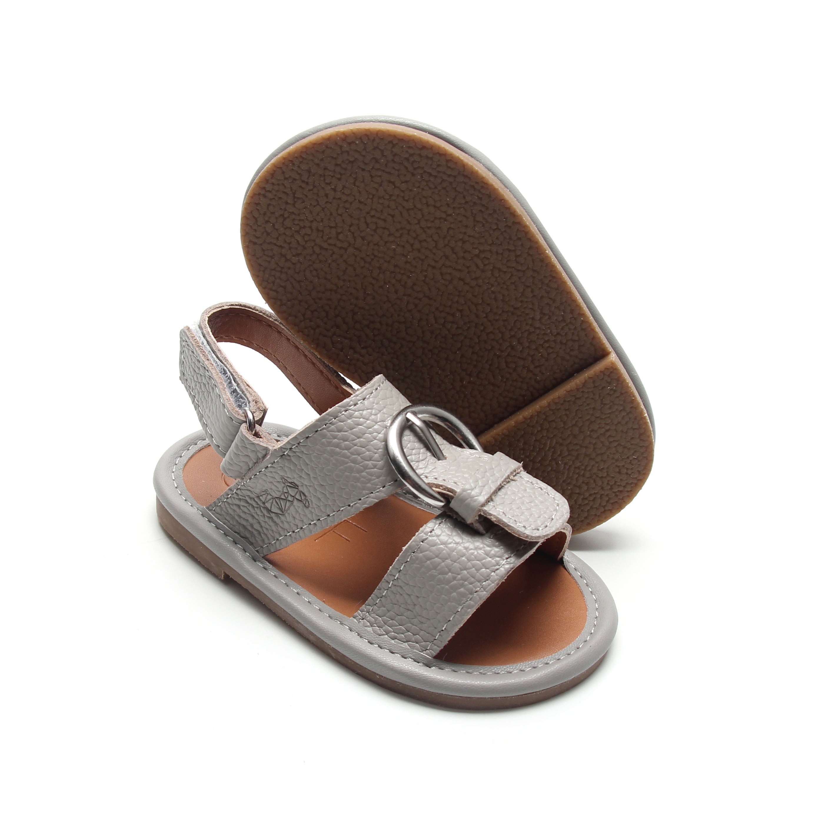 Classic Grey Newborn Soft Sandal