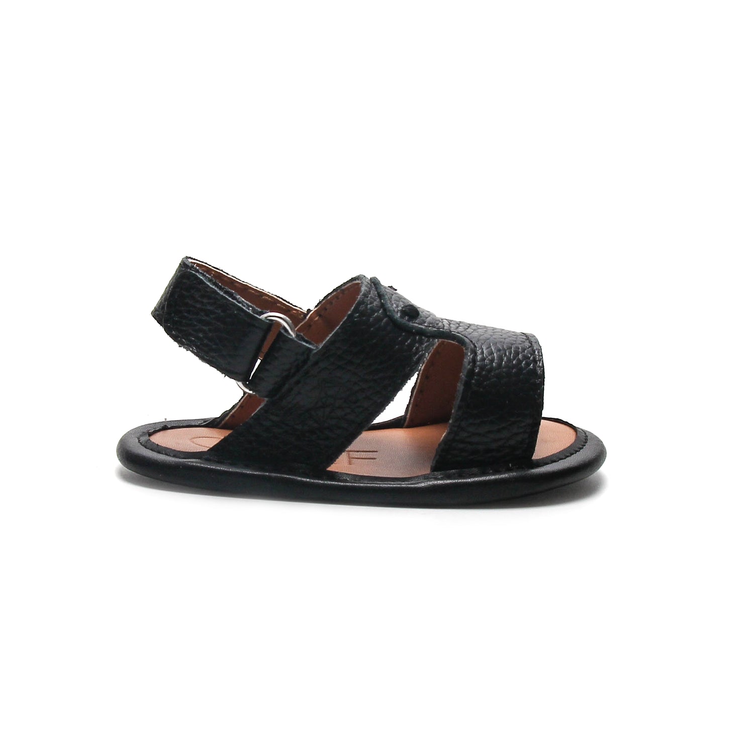Model 1 Black Newborn Soft Sandal