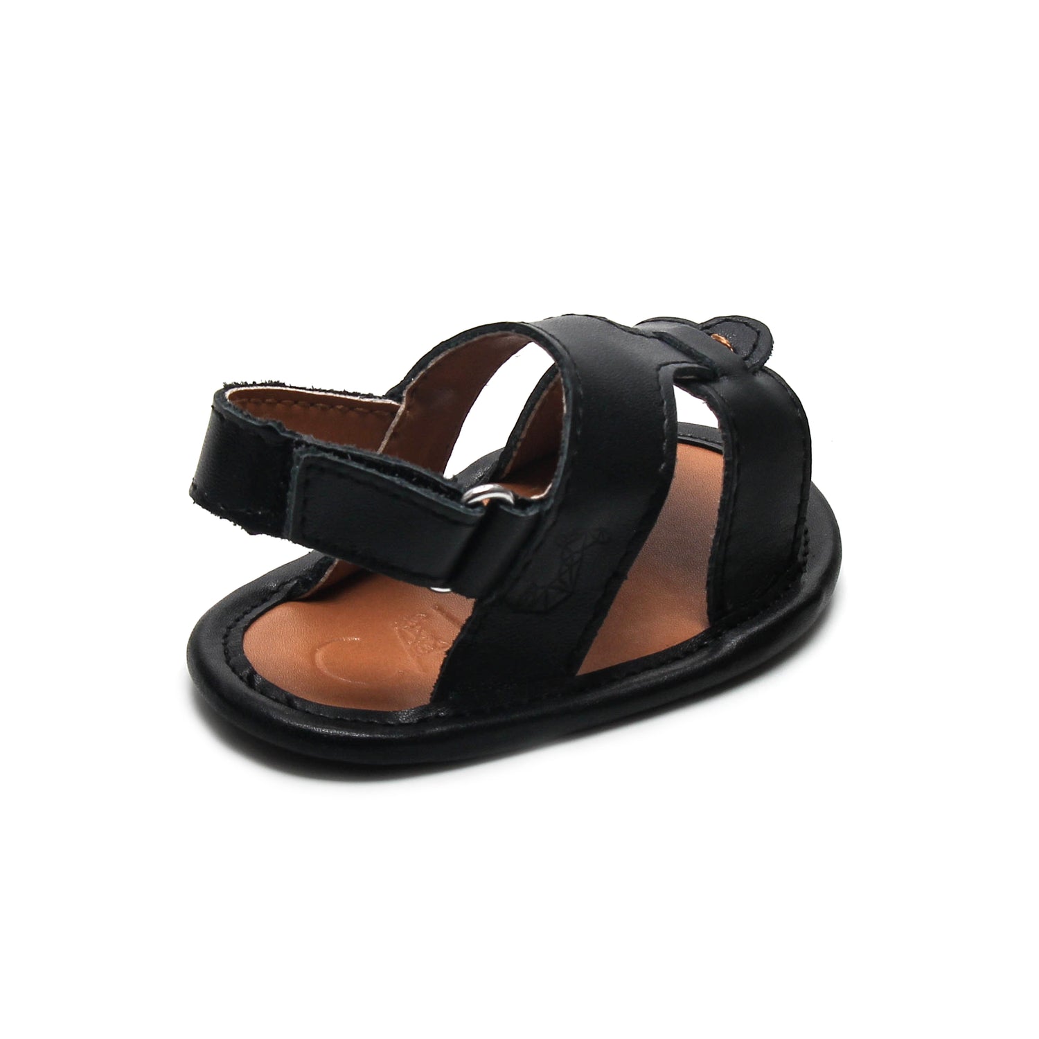 Calf 23 Black Newborn Soft Sandal