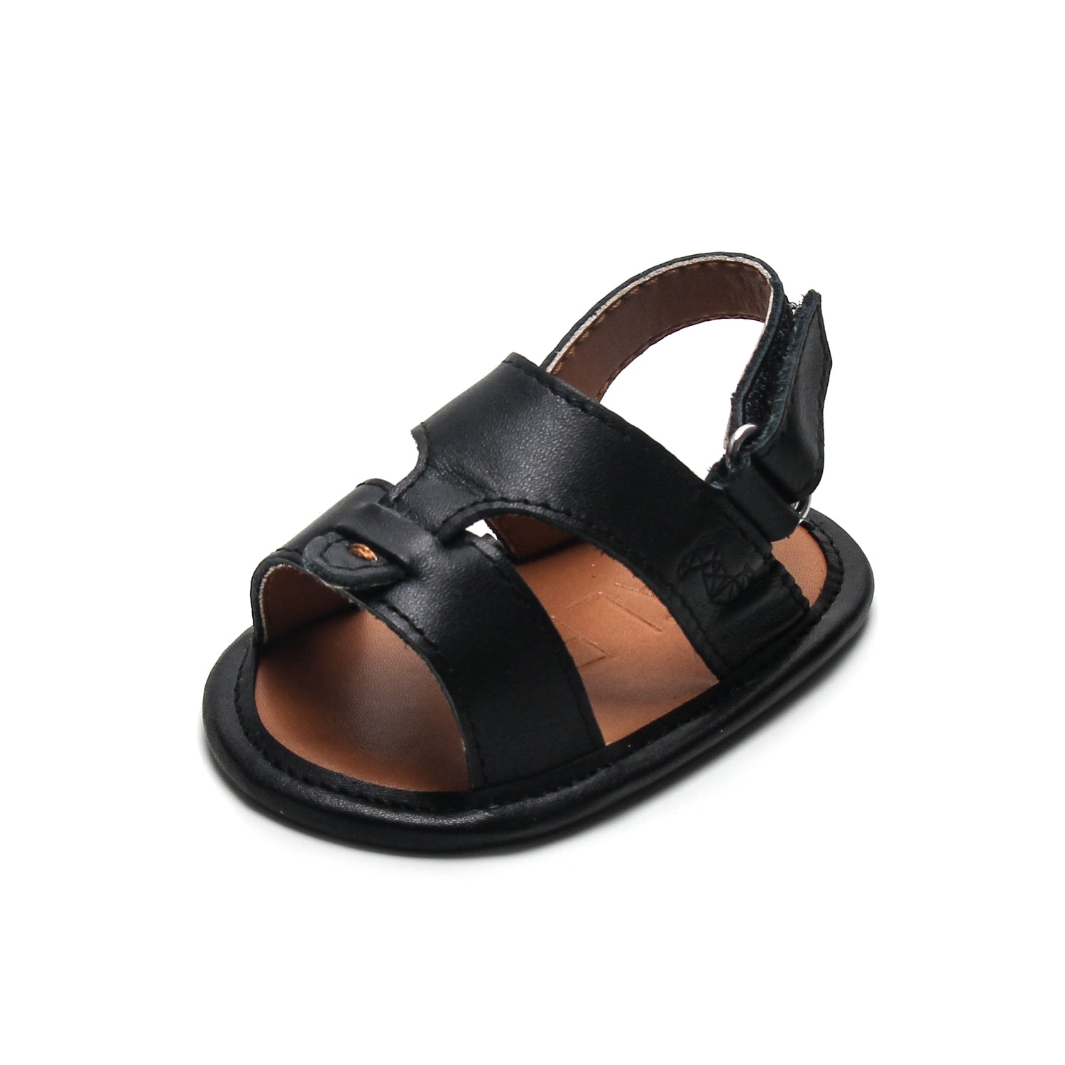 Calf 23 Black Newborn Soft Sandal