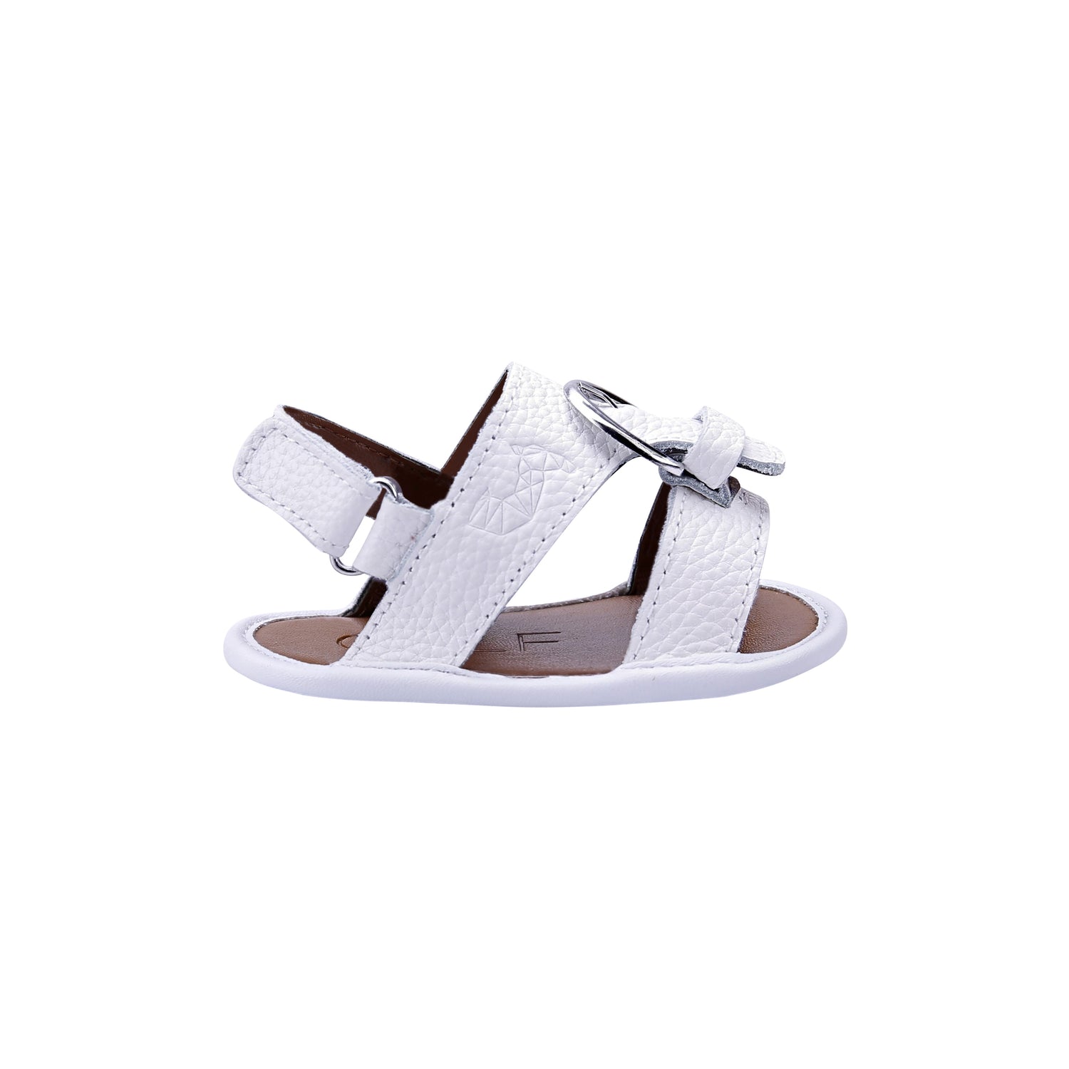 White Newborn Soft Sandals | Classic & Leather | Calf.ae