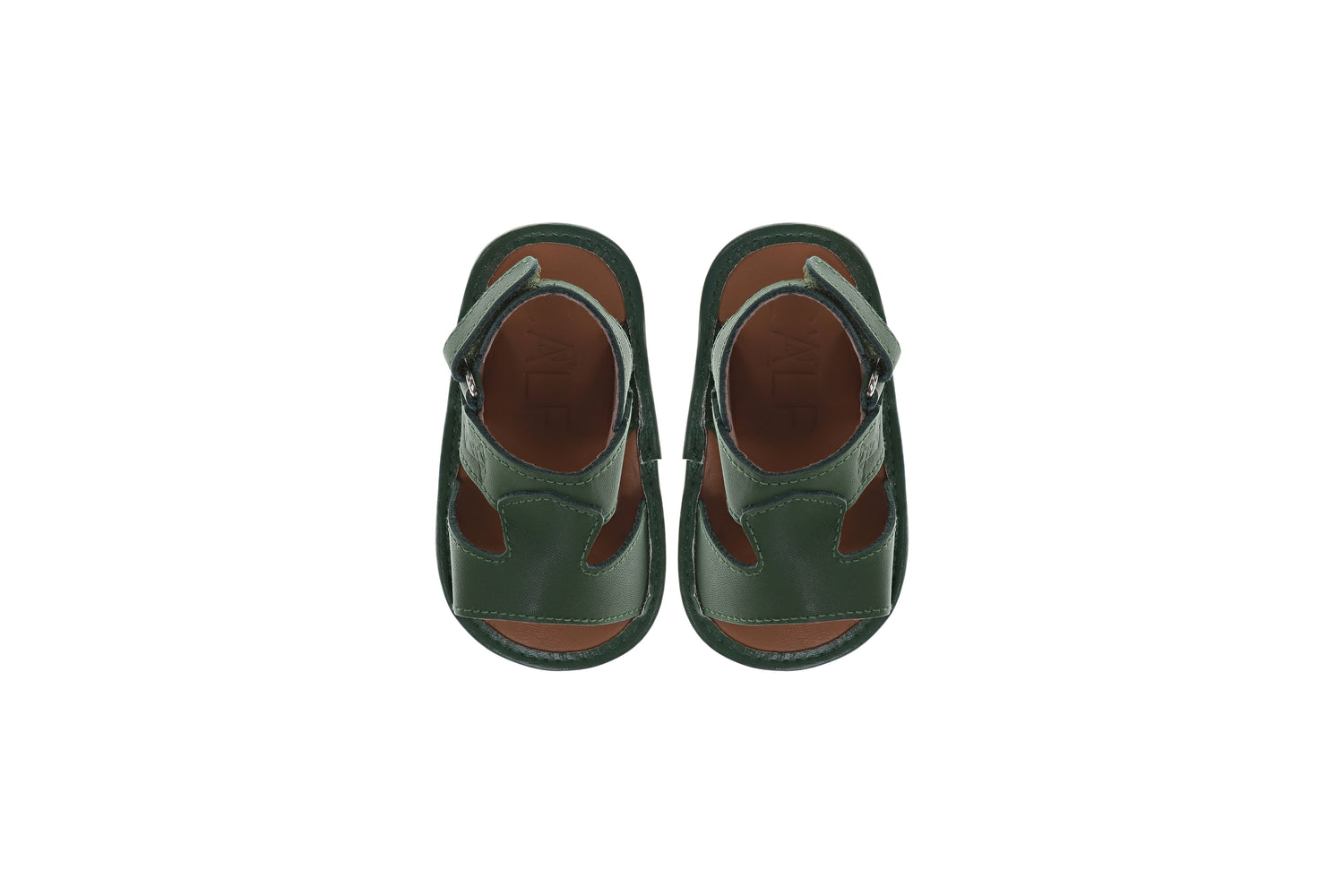 Newborn Green Sandals | Soft Green Sandals | Calf.ae