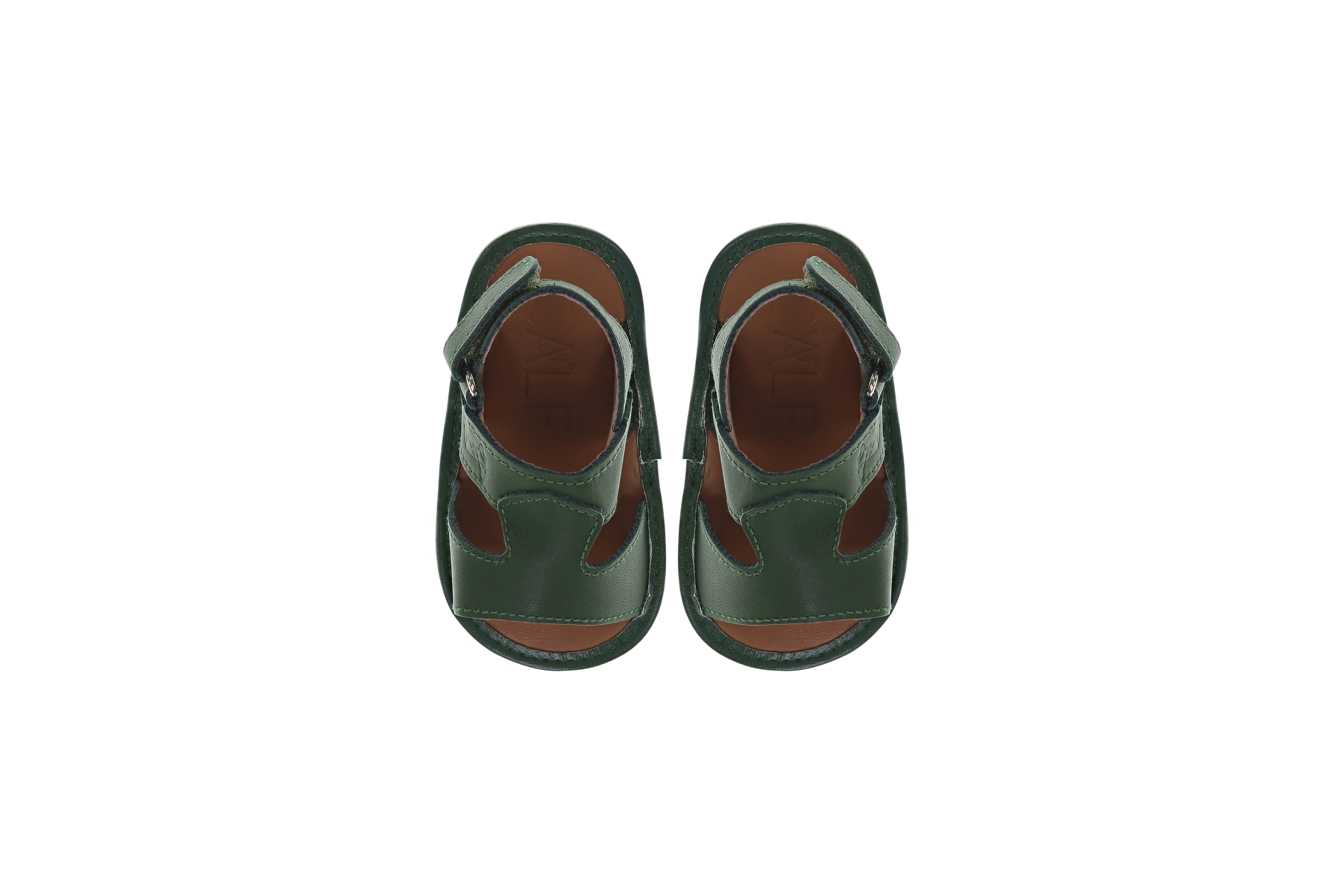 Newborn Green Sandals | Soft Green Sandals | Calf.ae