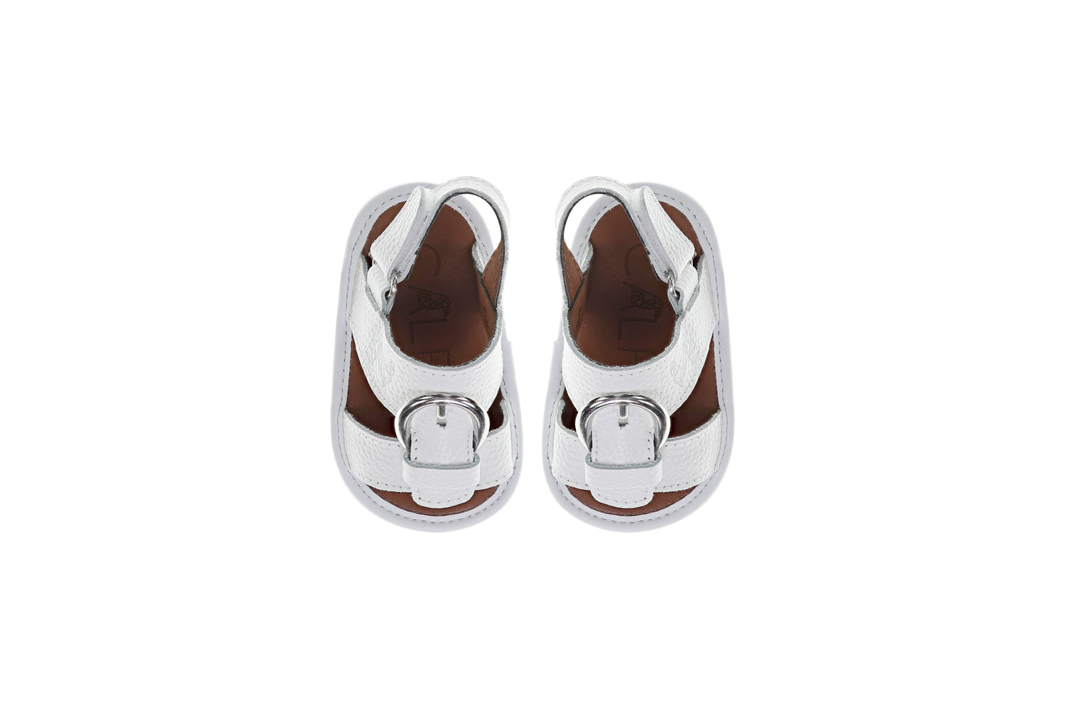 White Newborn Soft Sandals | Classic & Leather | Calf.ae