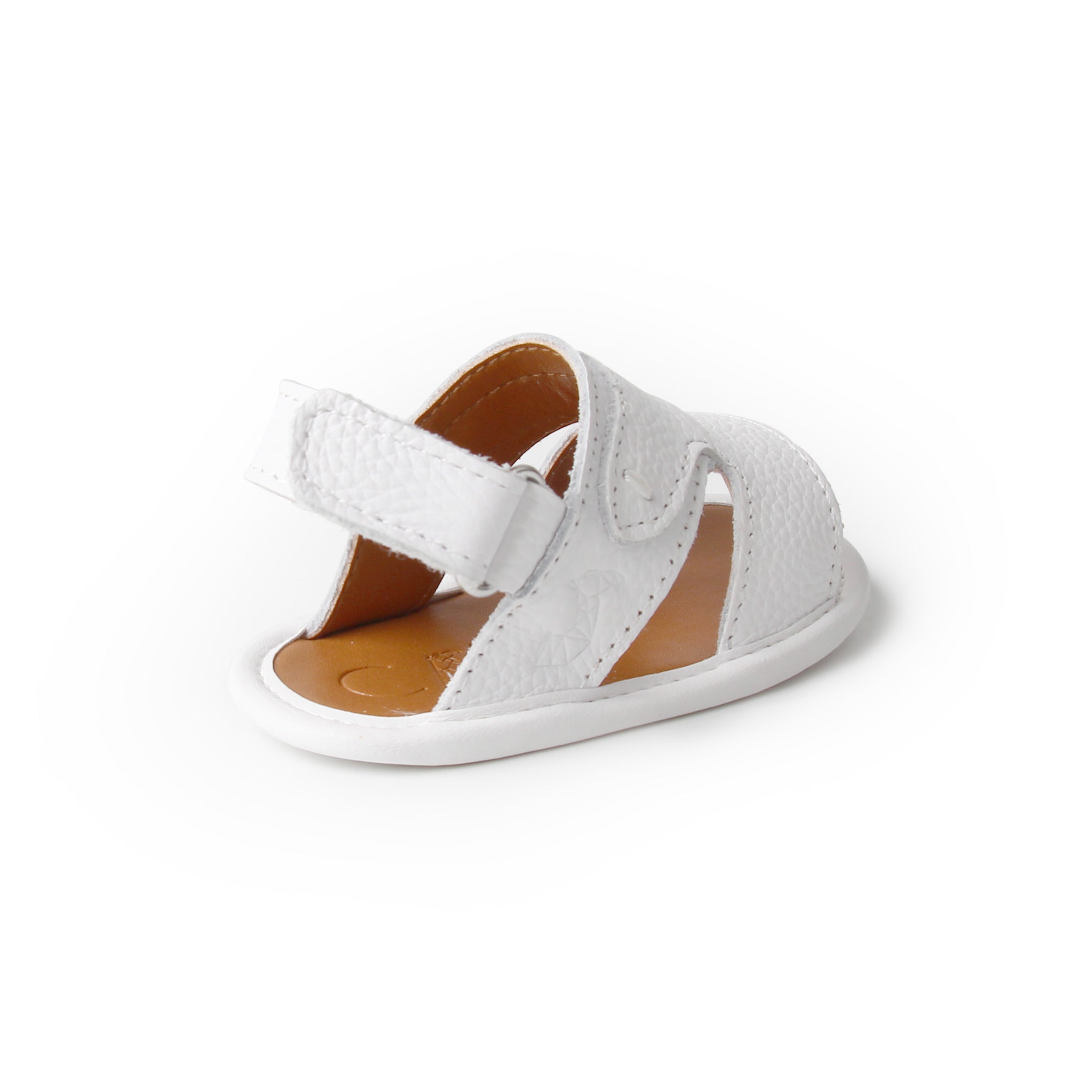 White Newborn Soft Sandal | Baby Soft Sandals | Calf.ae