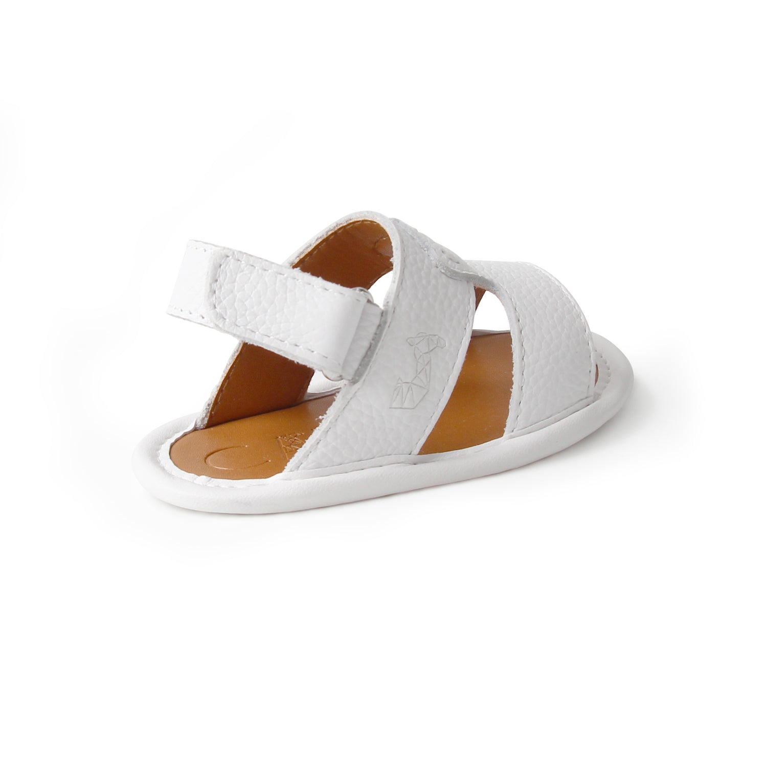 Newborn White Leather Sandal | White Leather Sandal | Calf.ae