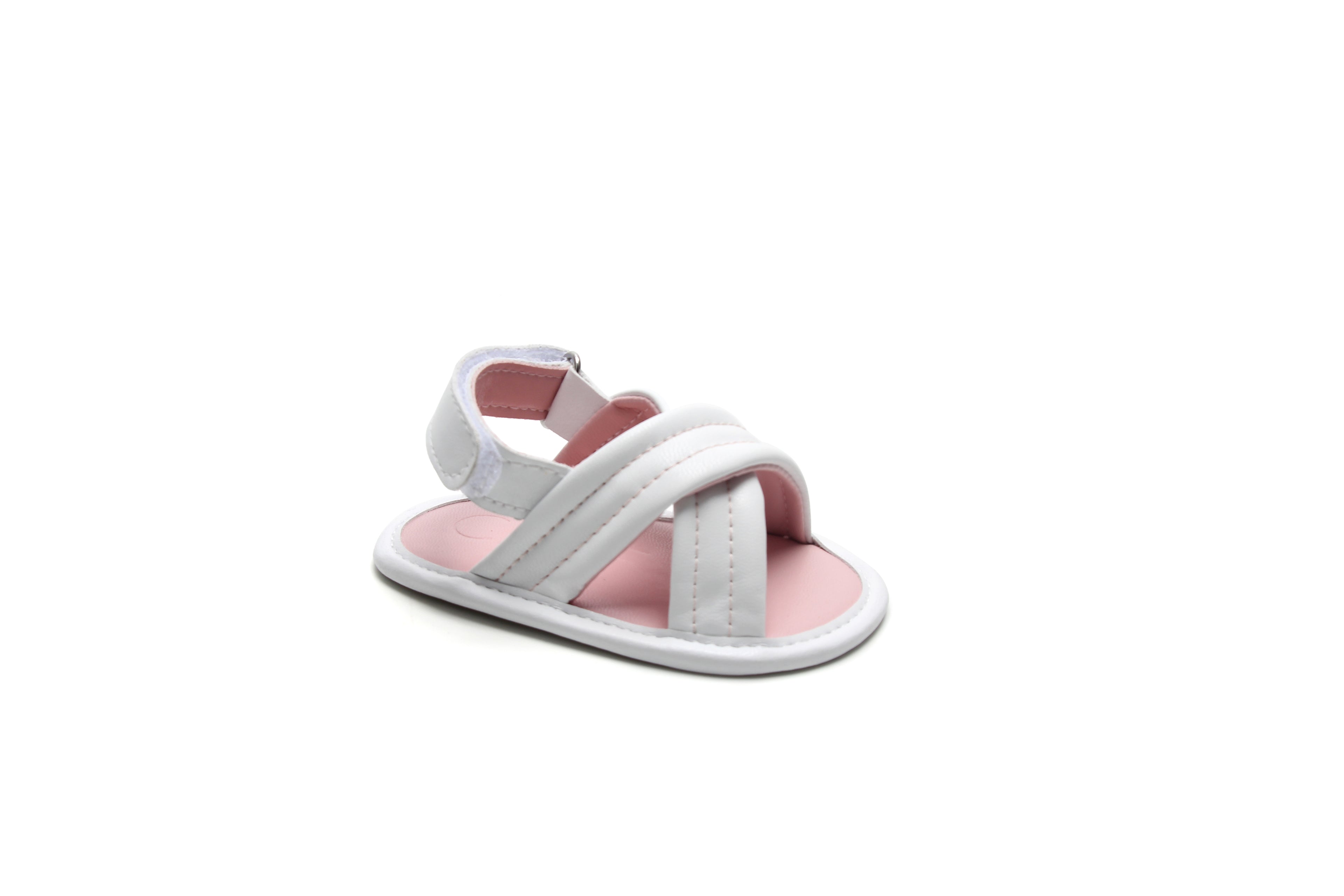 Newborn Soft Girl Sandal | Baby White Sandal | Calf.ae