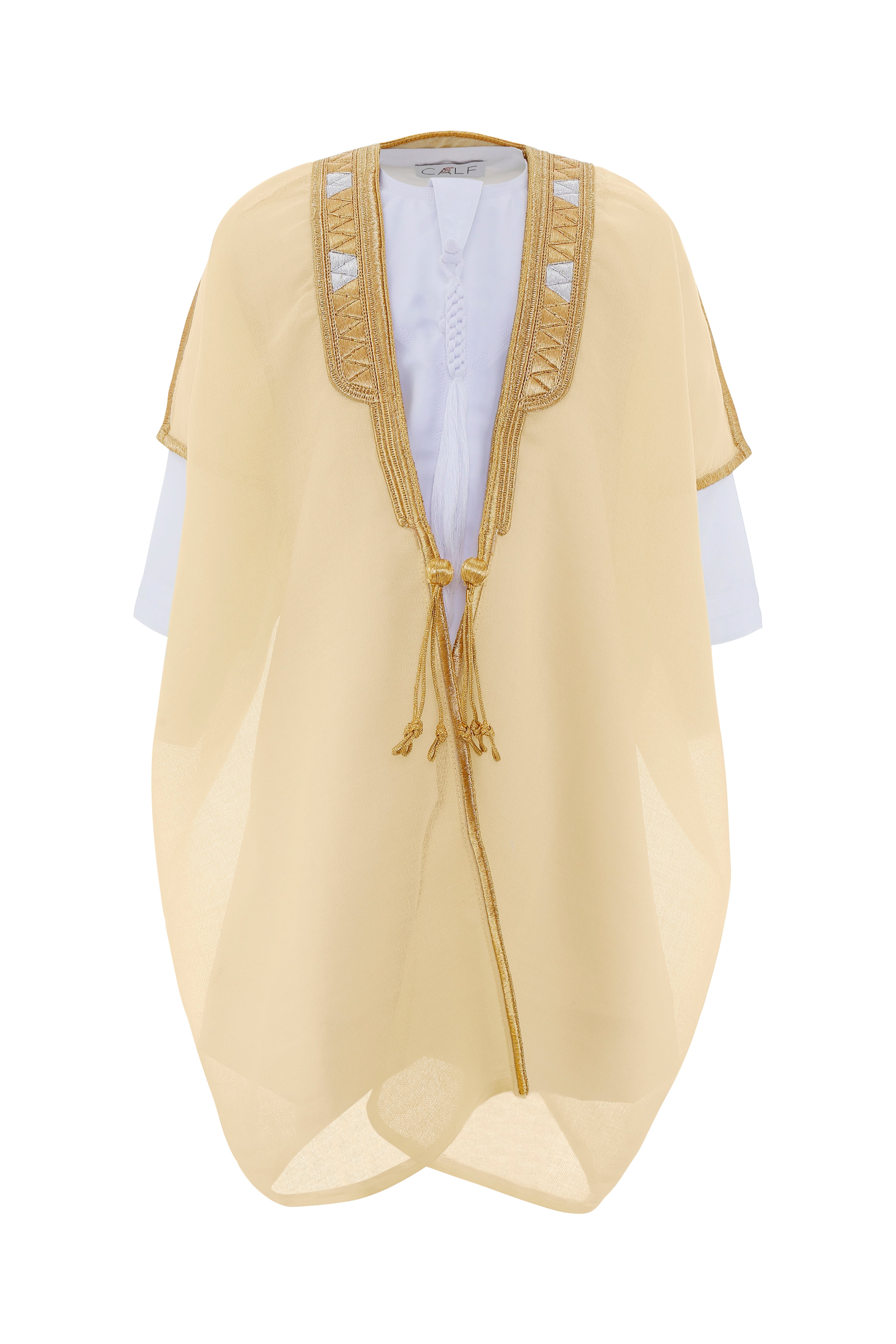 Baby Boy Yellow Arabic Dress | Yellow Arabic Dress | Calf.ae