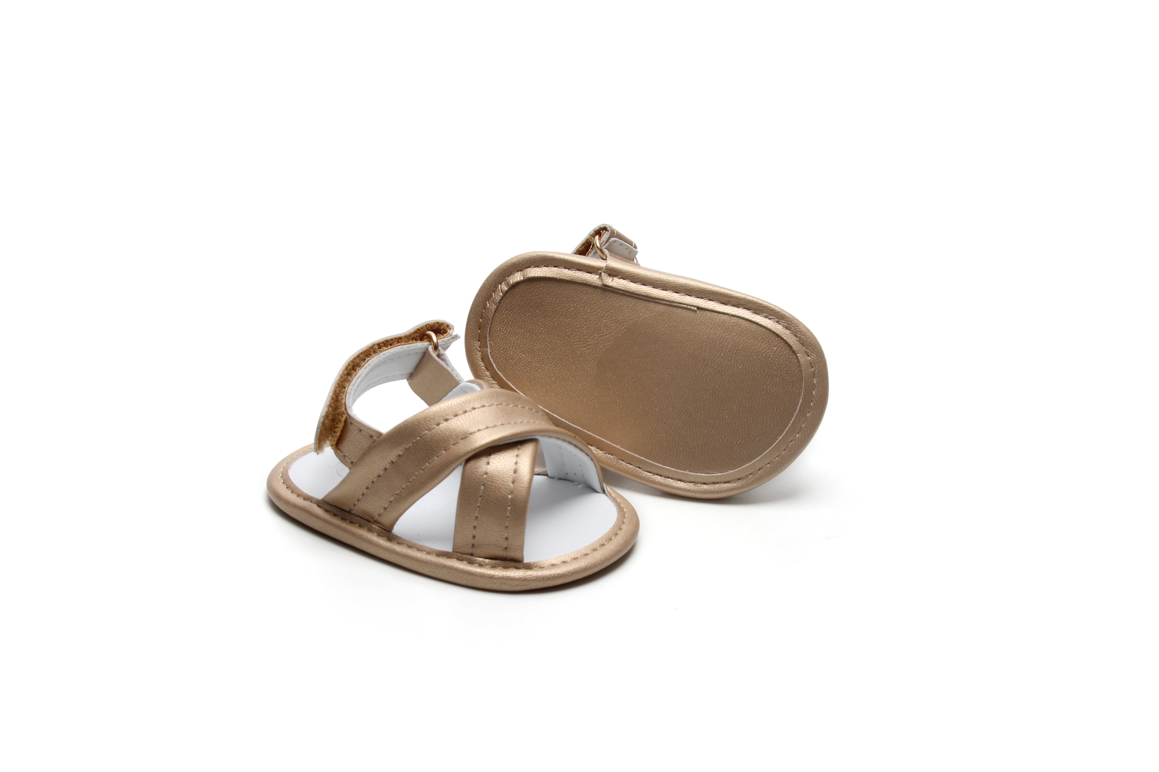 Newborn Golden Kids Sandals | Leather & Comfortable | Calf.ae