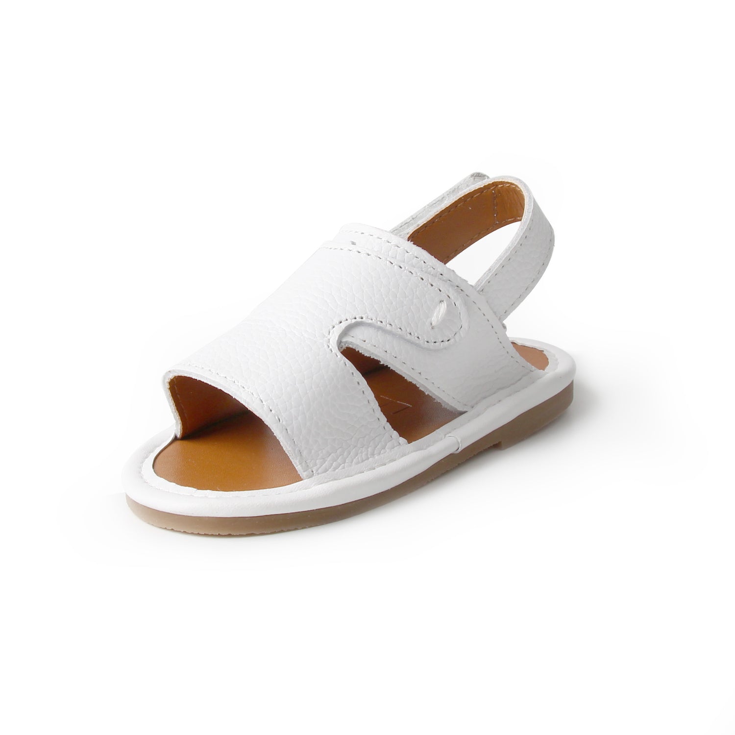 White Newborn Soft Sandal | Baby Soft Sandals | Calf.ae
