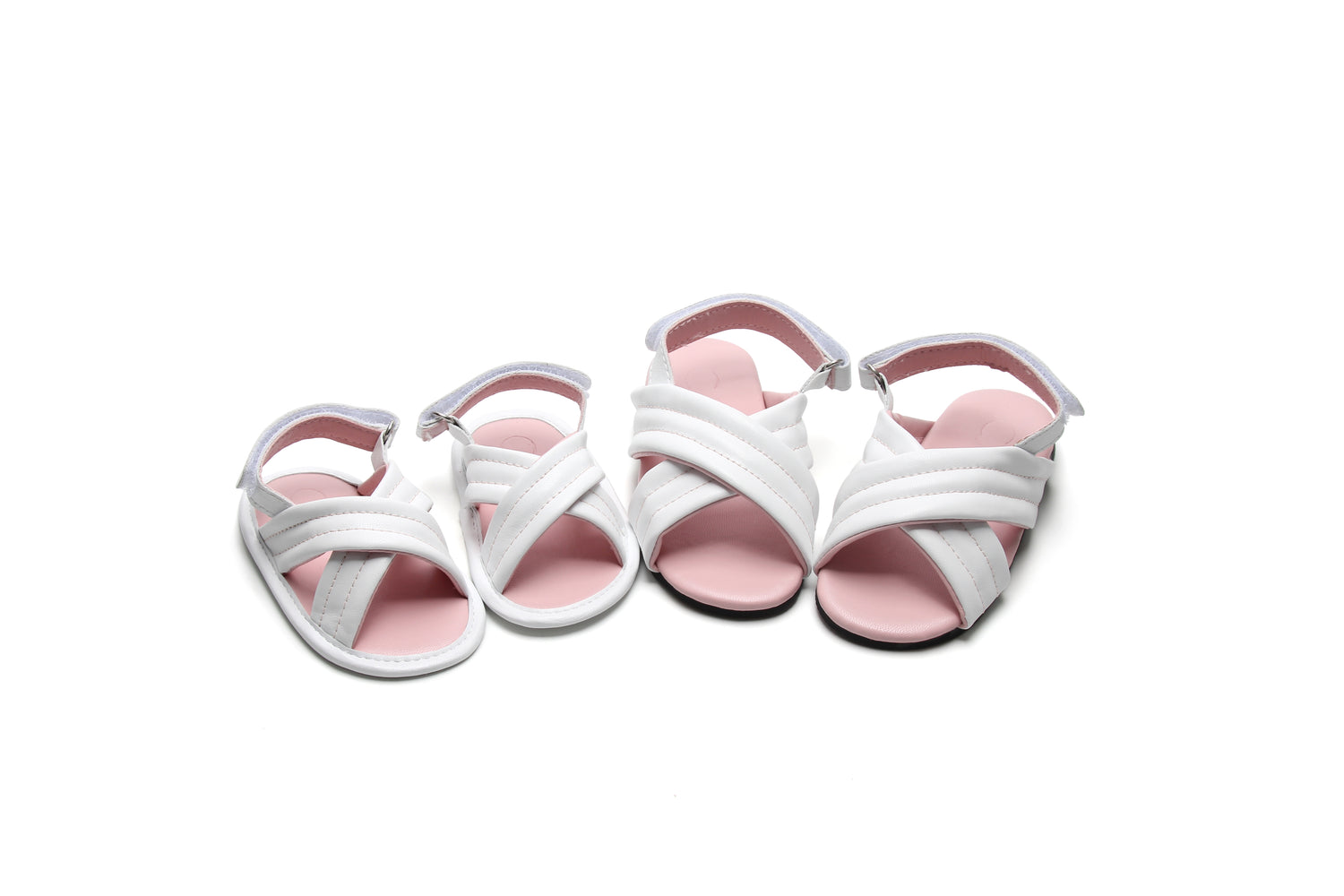 Newborn Soft Girl Sandal | Baby White Sandal | Calf.ae