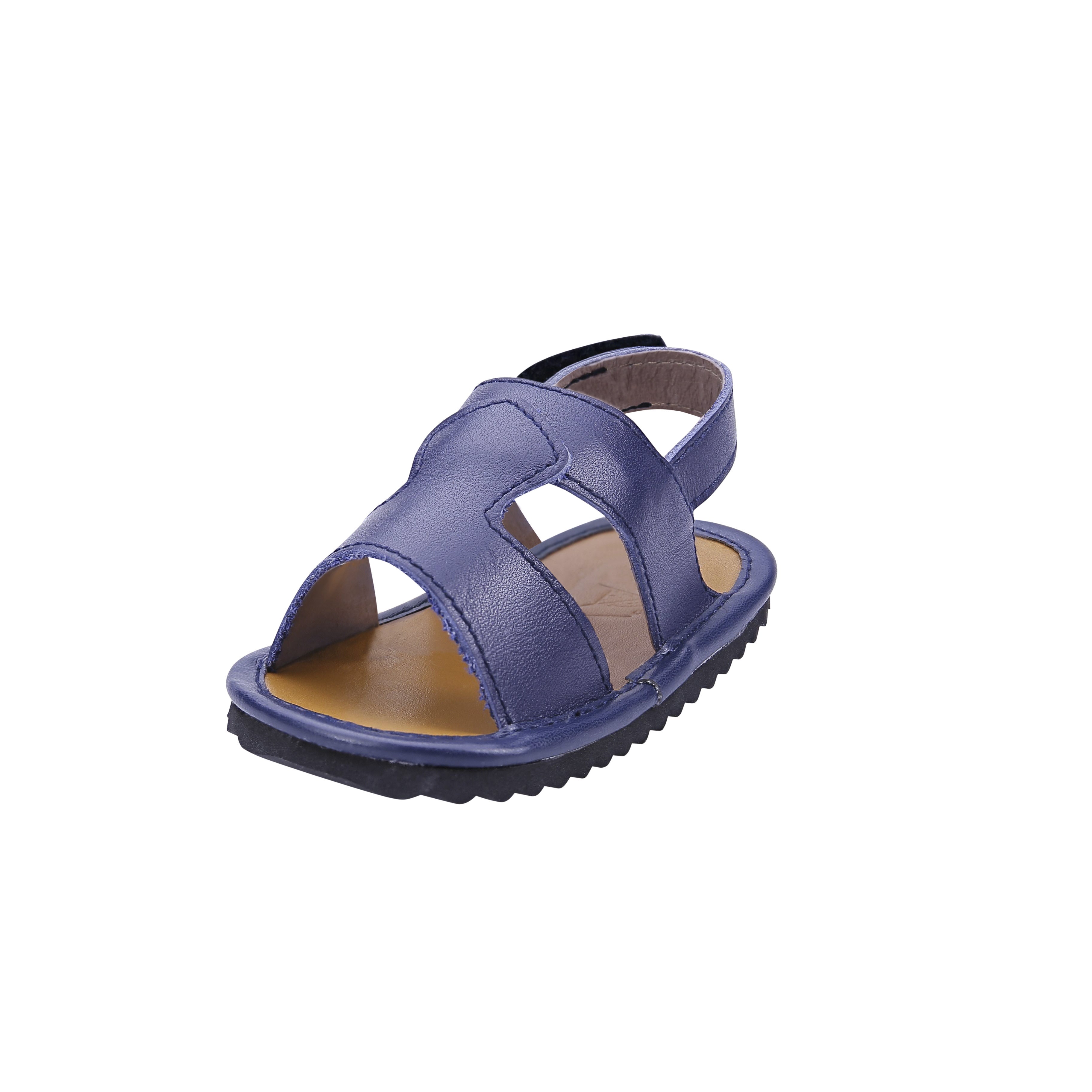 Newborn Blue Sandals | Blue Leather Sandals | Calf.ae