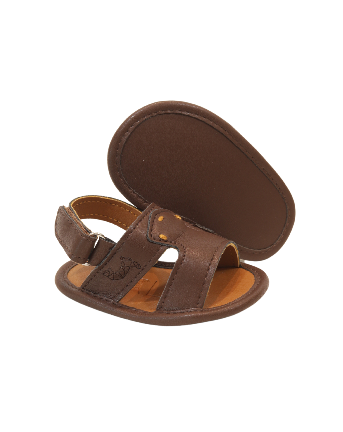 Model 1 Brown Newborn Soft Sandal