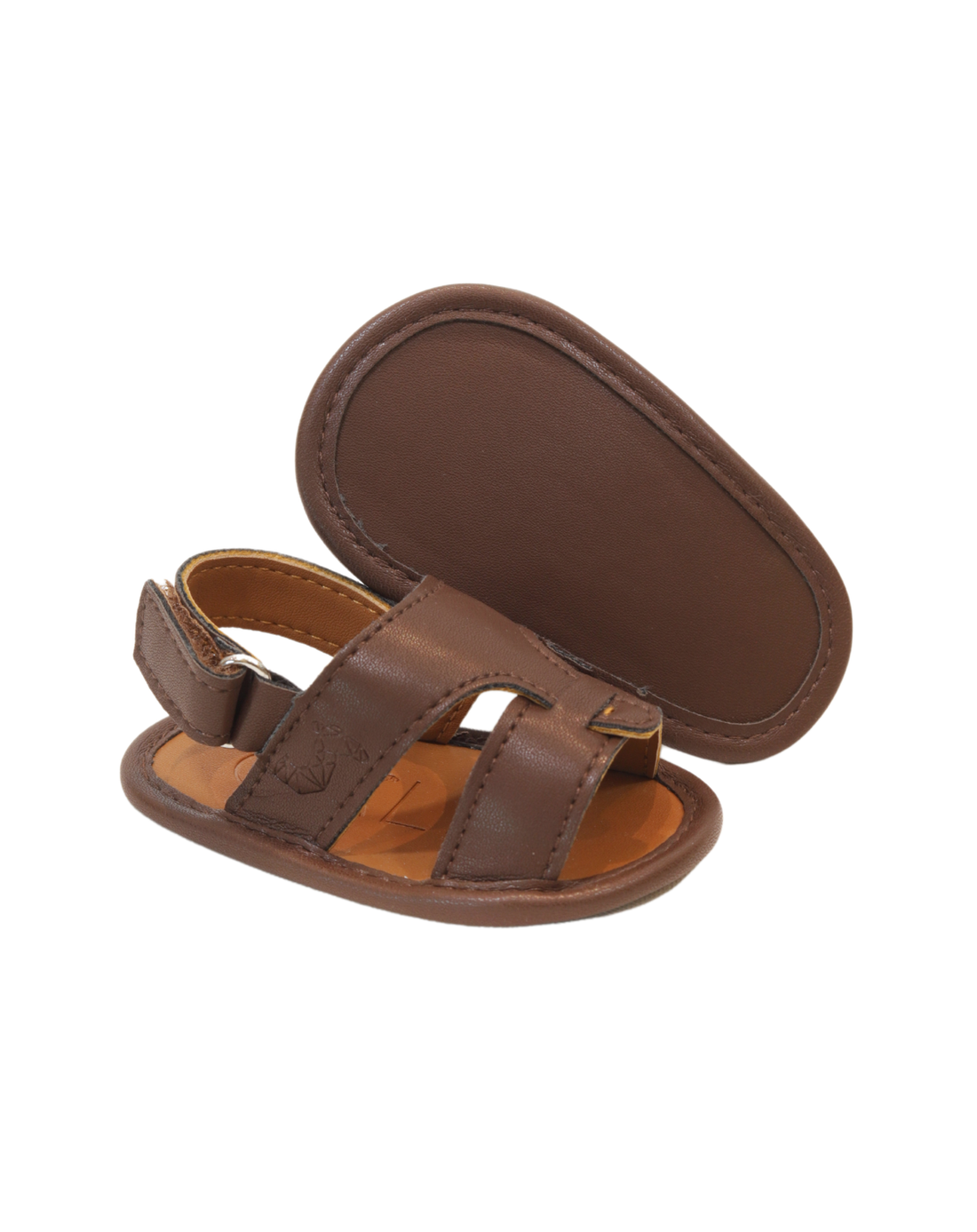 Calf 23 Chocolate Brown Newborn Soft Sandal