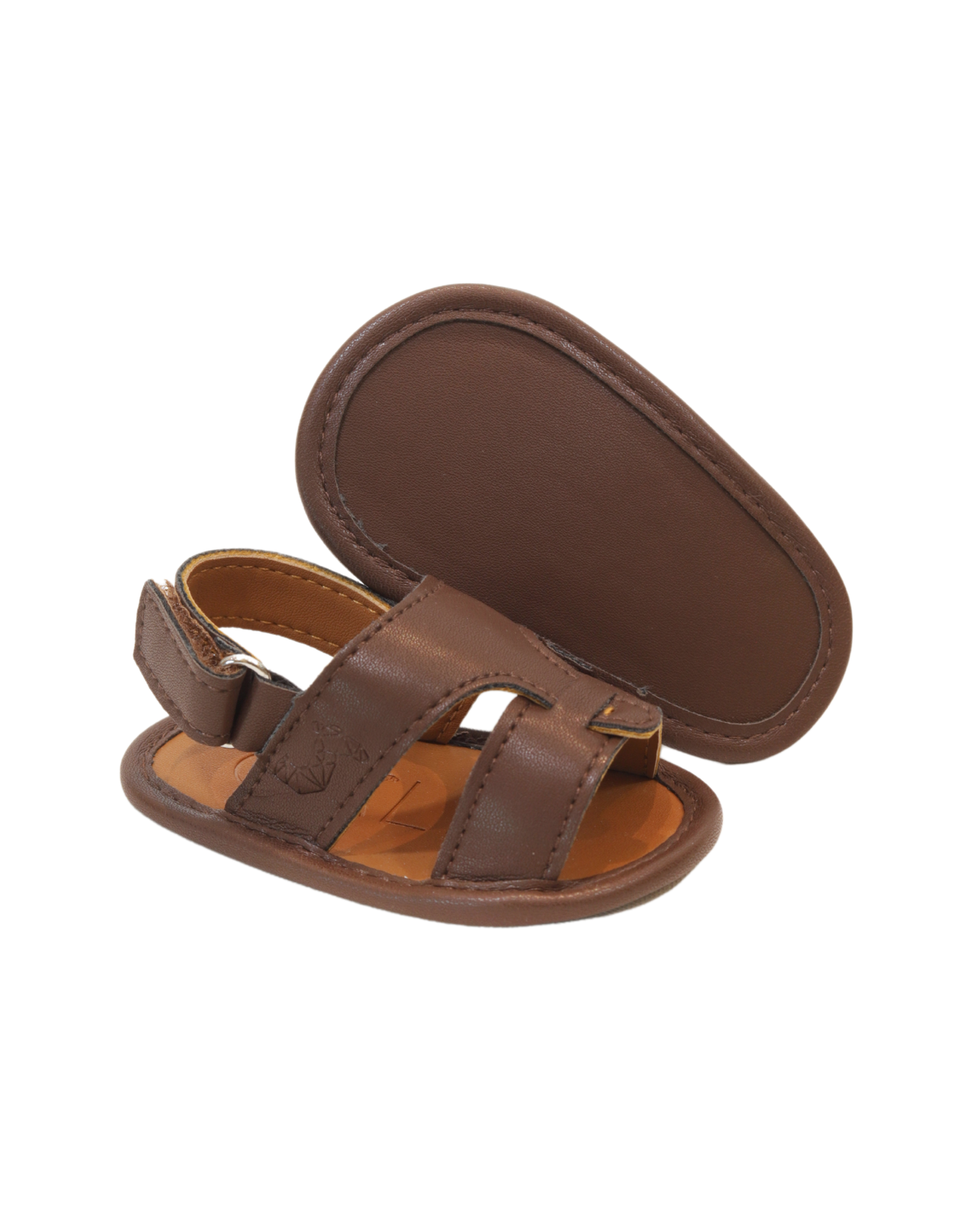 Calf 23 Chocolate Brown Newborn Soft Sandal