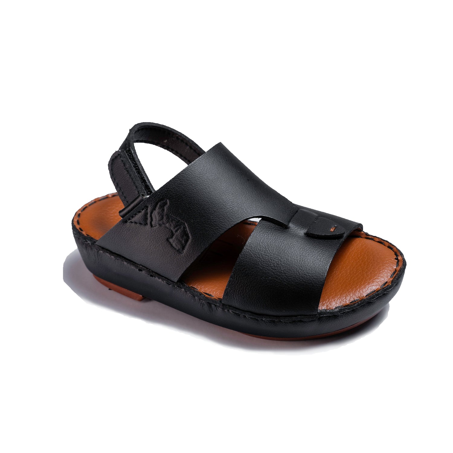Junior Calf 23 Black Sandal