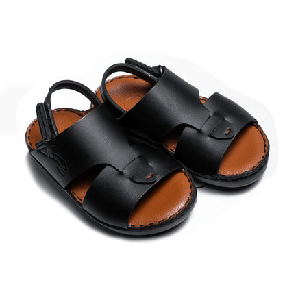 Junior Calf 23 Black Sandal