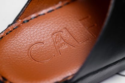 Junior Calf 23 Black Sandal