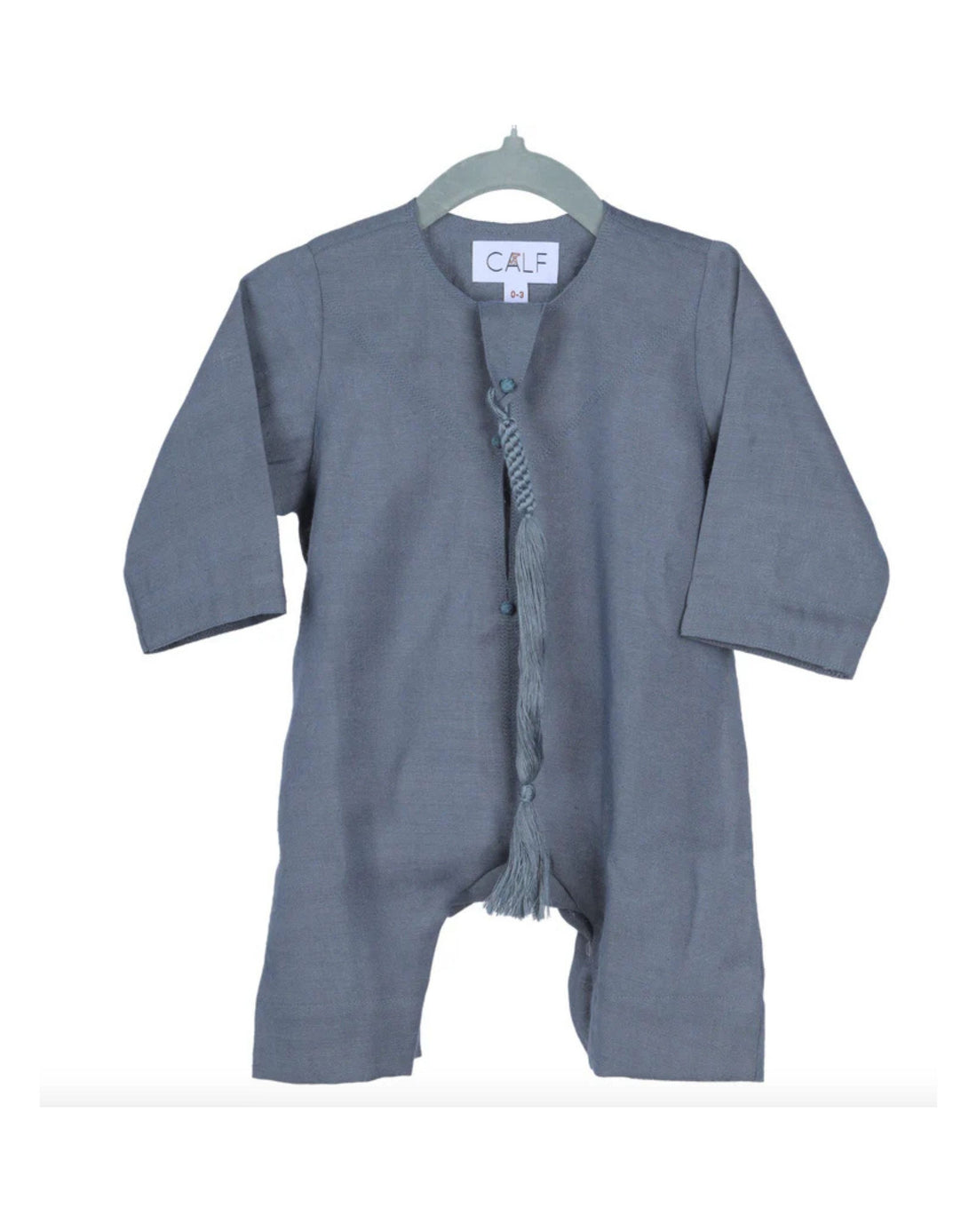 Overall Grey Linen Emirati Kandoora