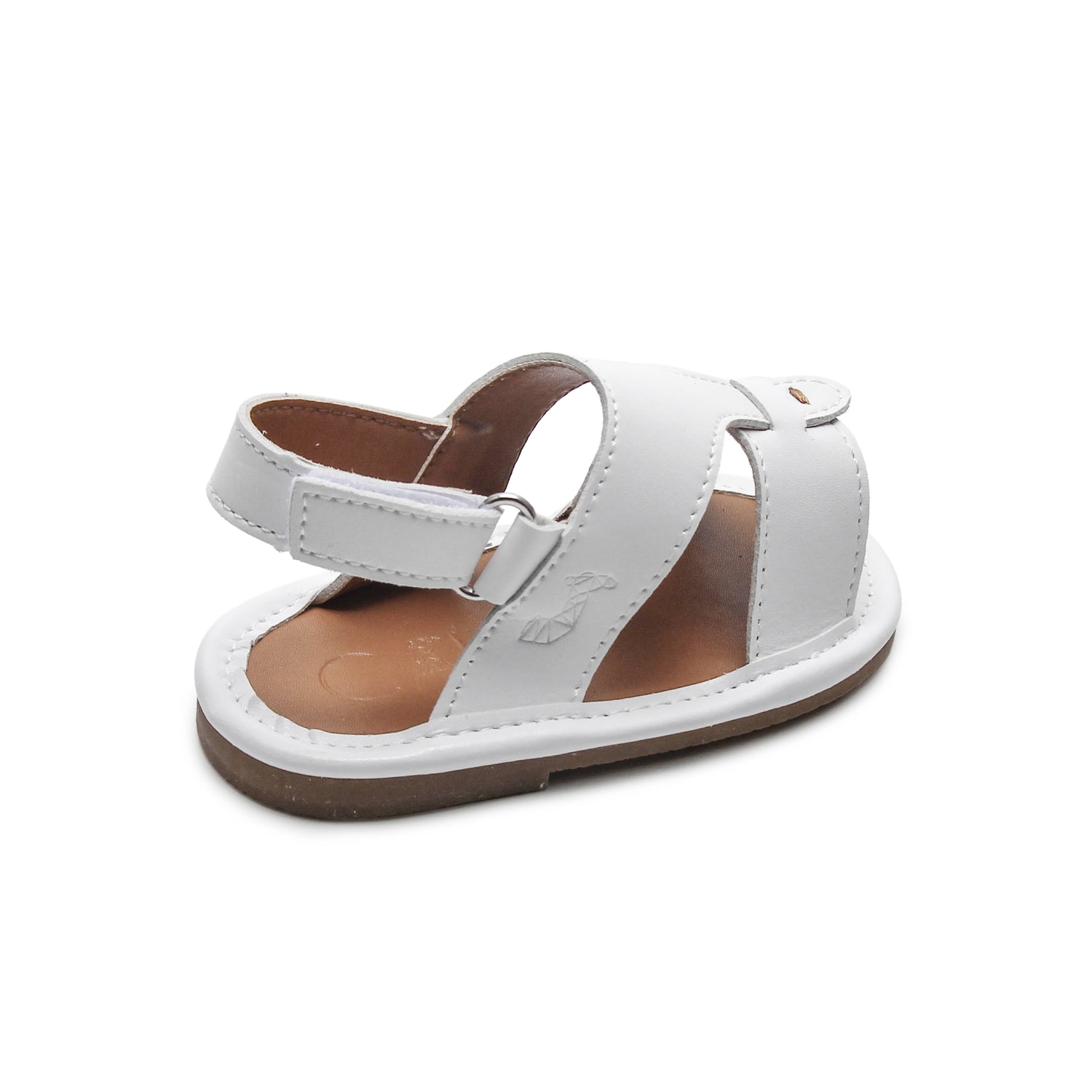 Calf 23 White Newborn Soft Sandal