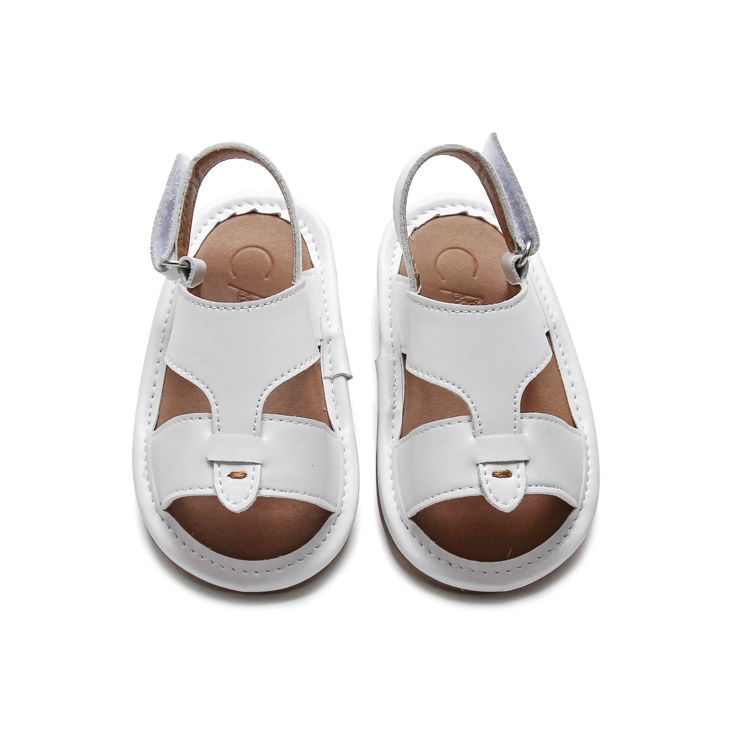 Calf 23 White Newborn Soft Sandal