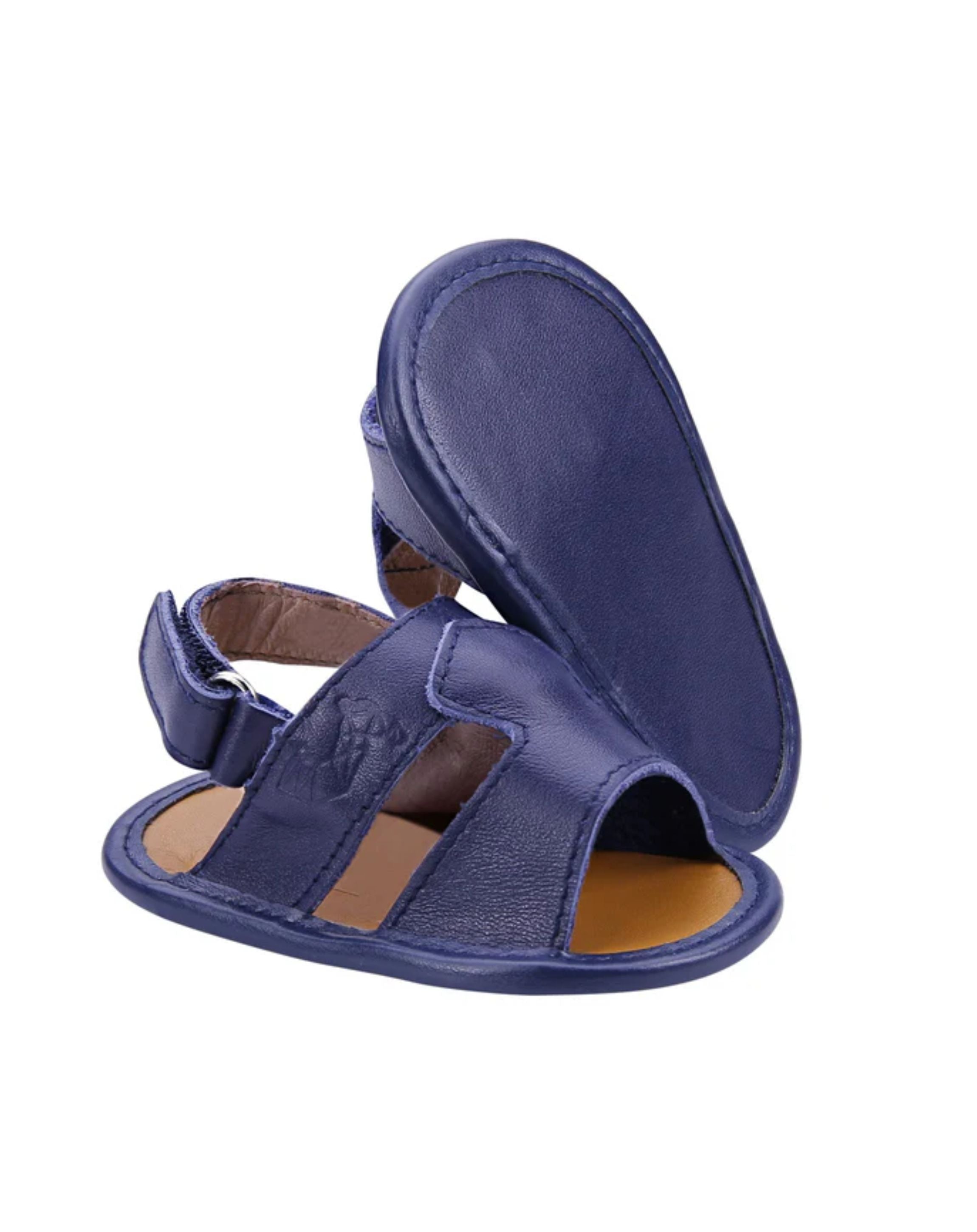 Model 1 Newborn Blue Baby Sandals