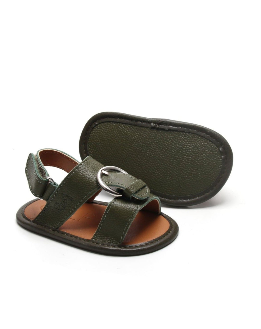 Classic Olive Newborn Soft Sandal