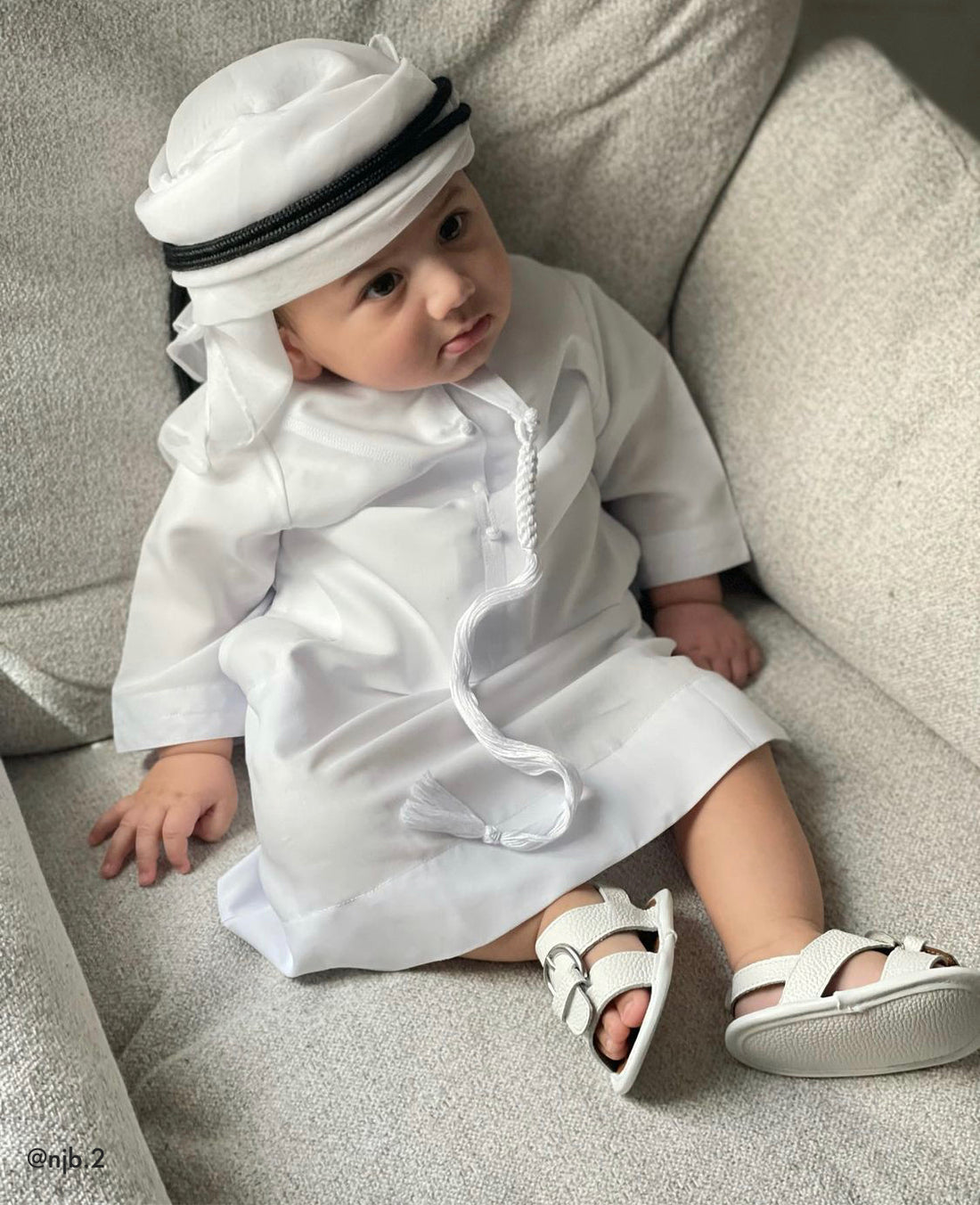 White Newborn Soft Sandals | Classic & Leather | Calf.ae