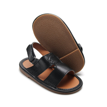 Model 1 Black Newborn Soft Sandal