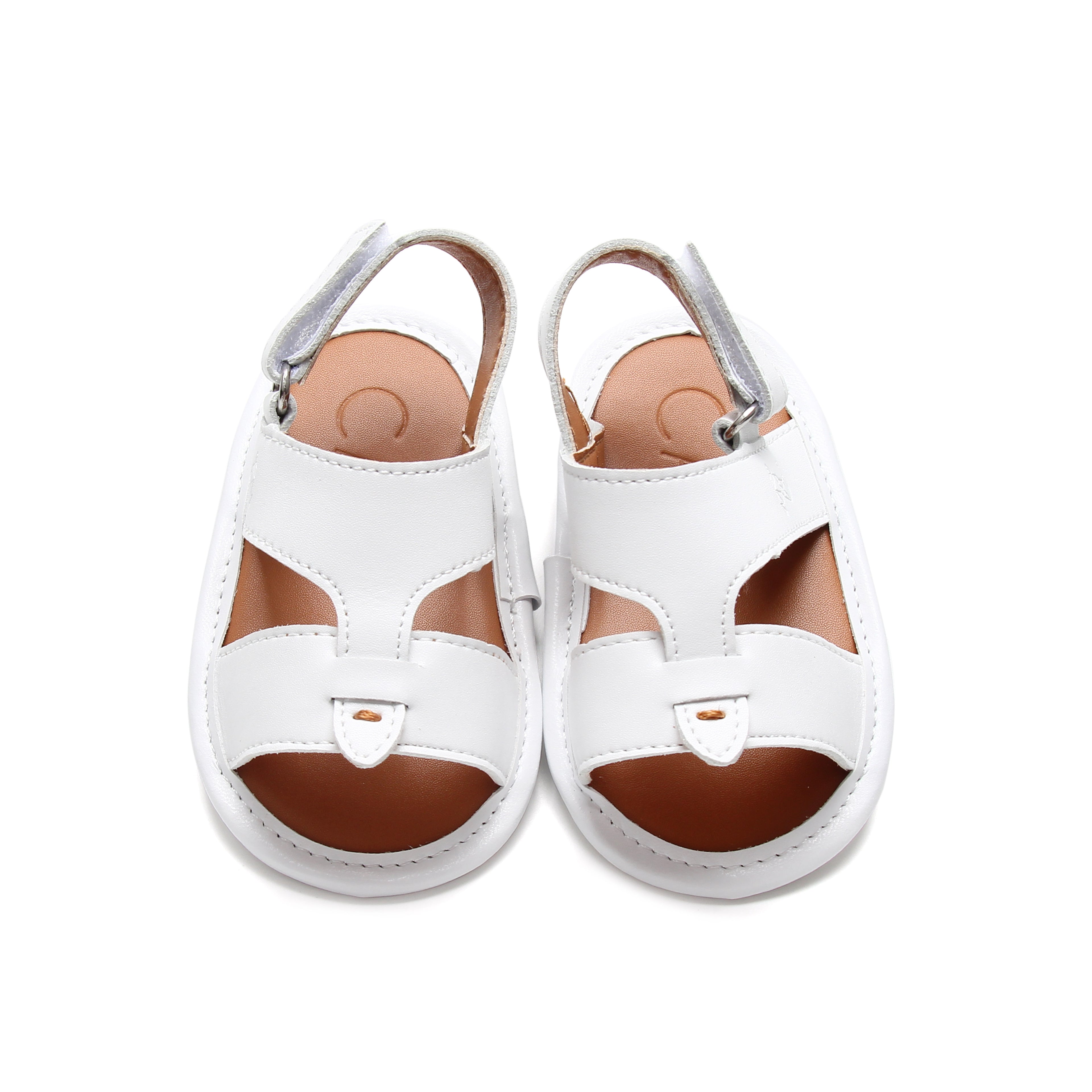 Calf 23 White Newborn Soft Sandal