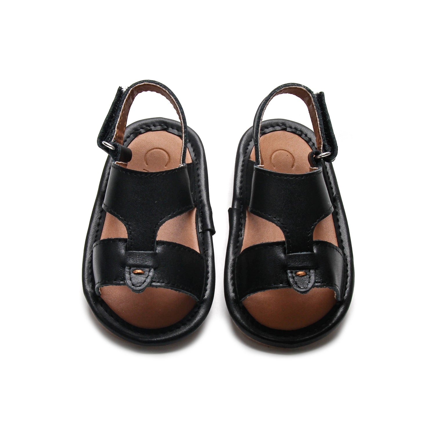 Calf 23 Black Newborn Soft Sandal