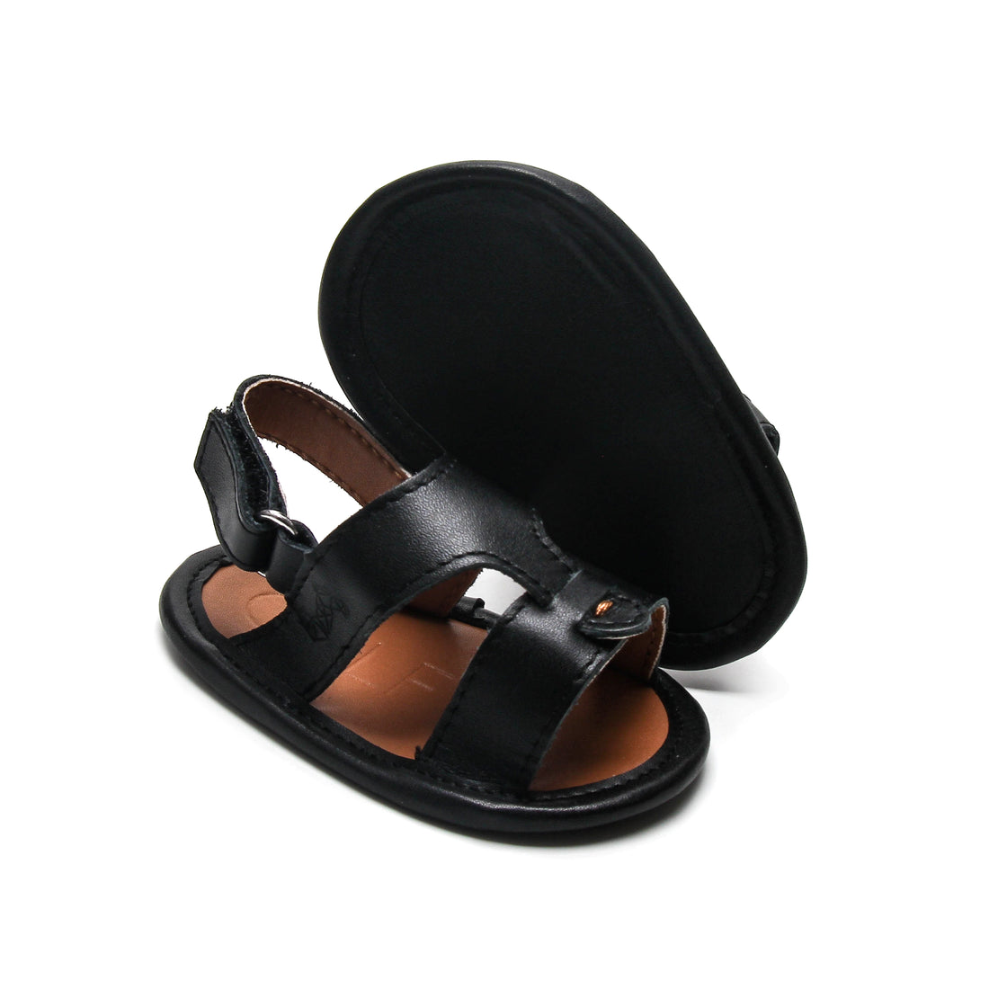 Calf 23 Black Newborn Soft Sandal