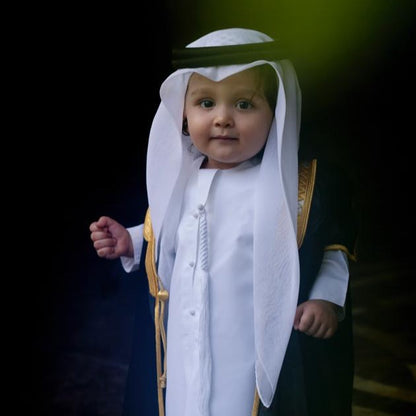 Baby Arabic Kandoora | Black and Full Set | Calf.ae