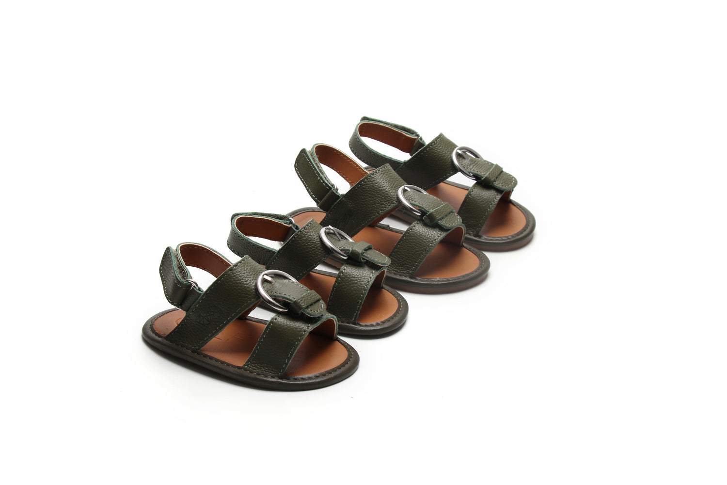 Olive Soft Sandals | Classic Newborn Sandals | Calf.ae