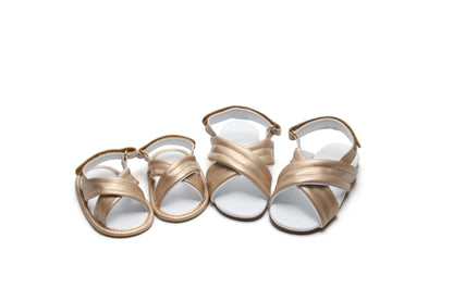 Newborn Golden Kids Sandals | Leather &amp; Comfortable | Calf.ae