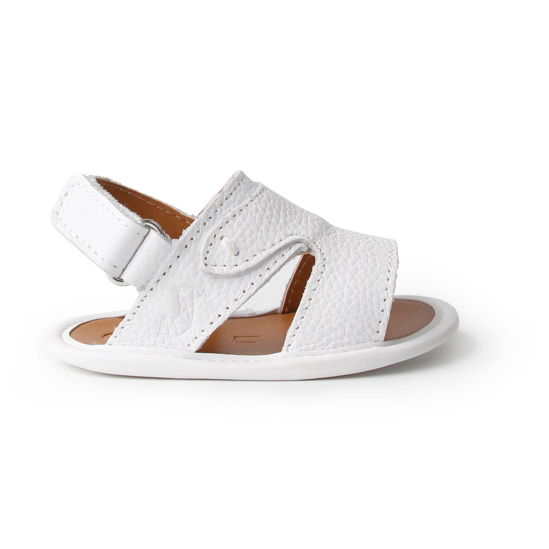 White Newborn Soft Sandal | Baby Soft Sandals | Calf.ae