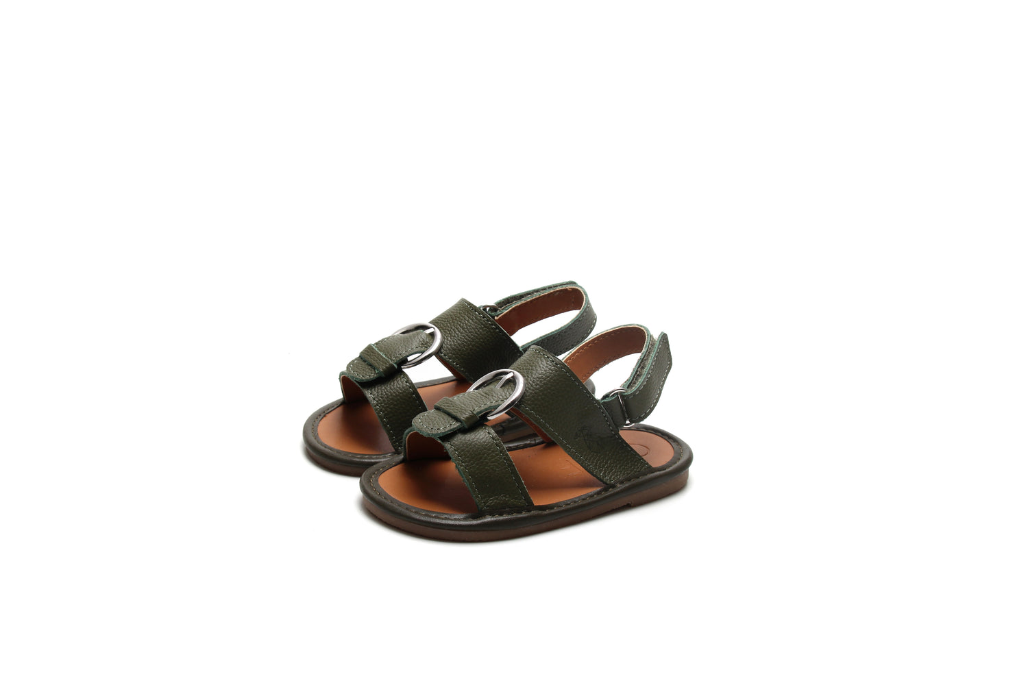 Olive Soft Sandals | Classic Newborn Sandals | Calf.ae