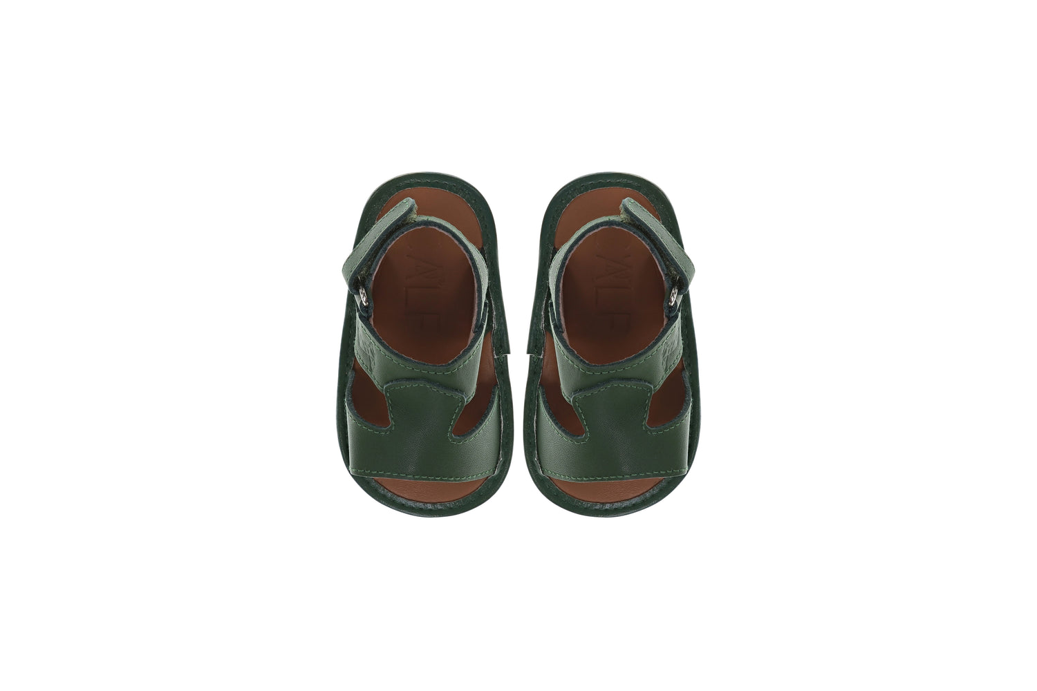 Newborn Green Sandals | Soft Green Sandals | Calf.ae