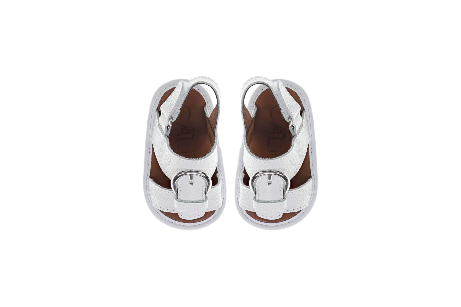 White Newborn Soft Sandals | Classic &amp; Leather | Calf.ae