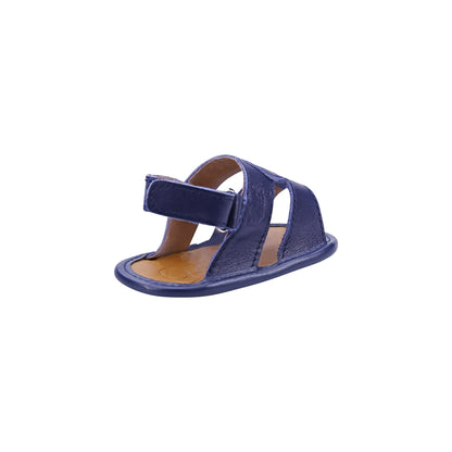 Newborn Blue Sandals | Blue Leather Sandals | Calf.ae