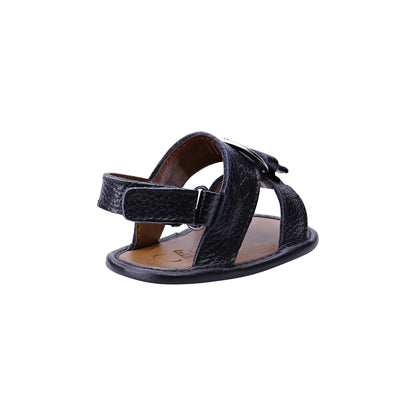  Infants Soft Sandals | Classic Black Sandal | Calf.ae