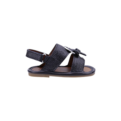 Infants Soft Sandals | Classic Black Sandal | Calf.ae