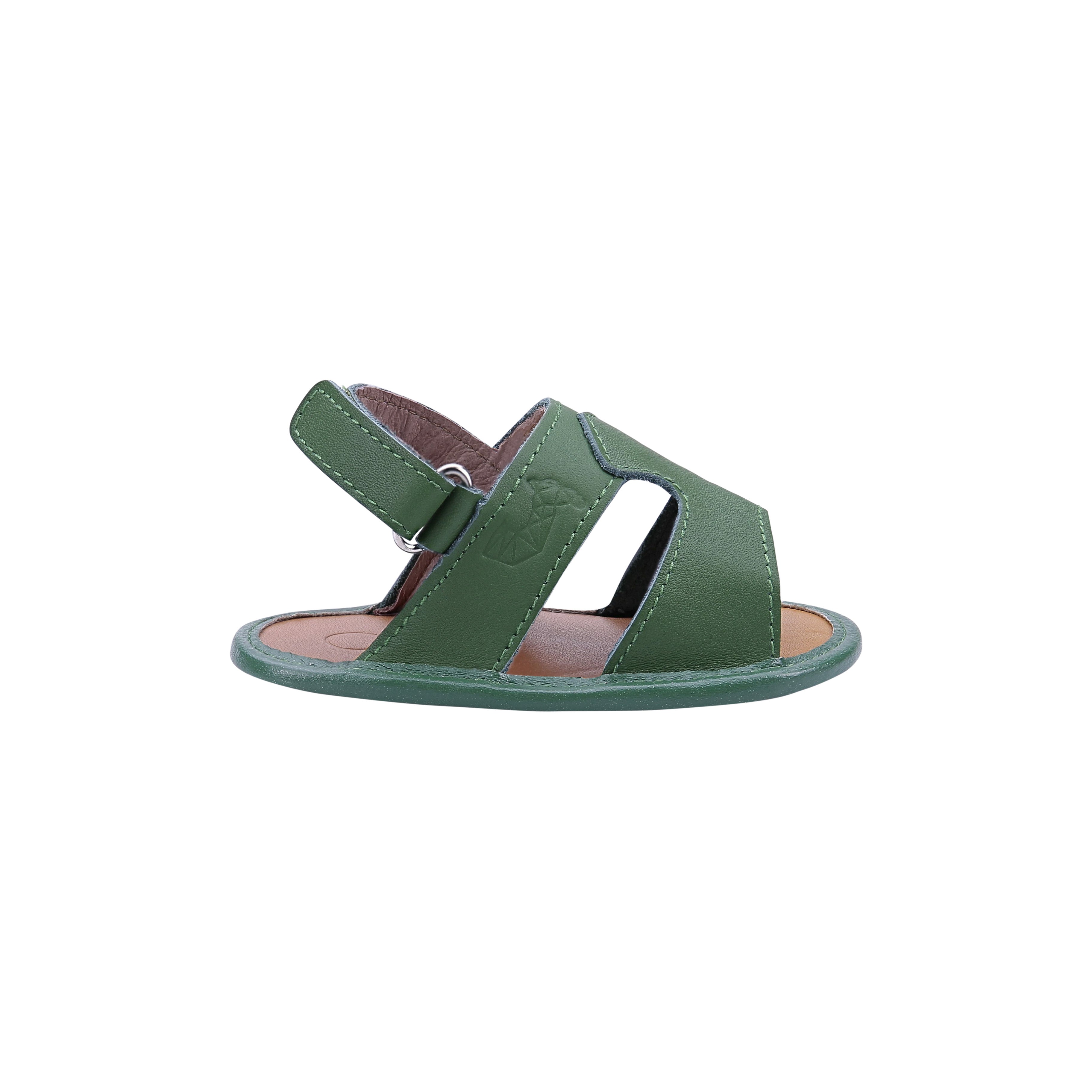 Newborn Green Sandals | Soft Green Sandals | Calf.ae